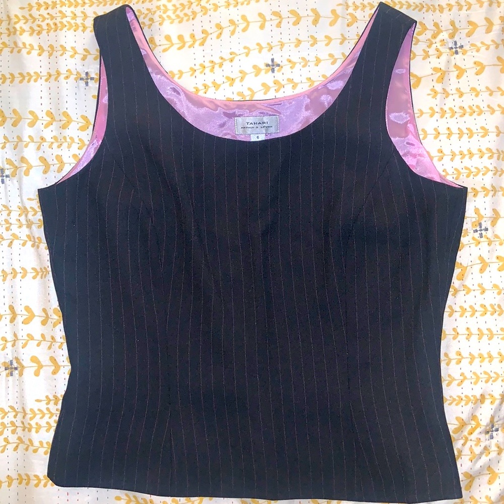 Tahari Tank Striped Vest